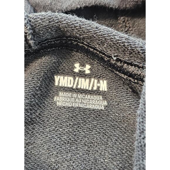 Under armour youth medium YM black boys hoodie active warm y2k ^ - Picture 6 of 8